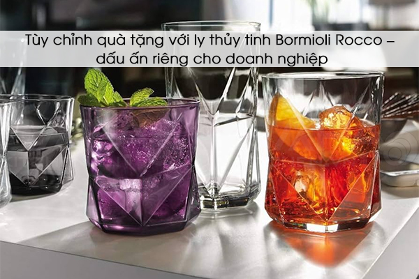 Tùy chỉnh quà tặng với ly thủy tinh Bormioli Rocco – dấu ấn riêng cho doanh nghiệp