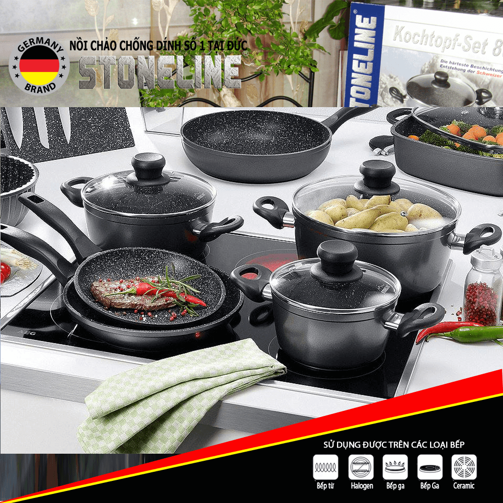 So sánh nồi chảo Stoneline với nồi chống dính thường - 1