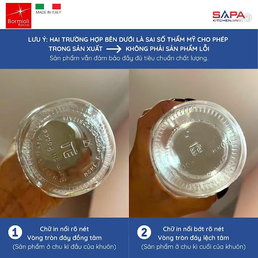 Giải mã kỹ thuật: Tại sao sản phẩm chai lọ, hũ hộp thủy tinh Ý đôi khi bị mờ chữ, lệch đáy hoặc có số hiệu không giống nhau -3