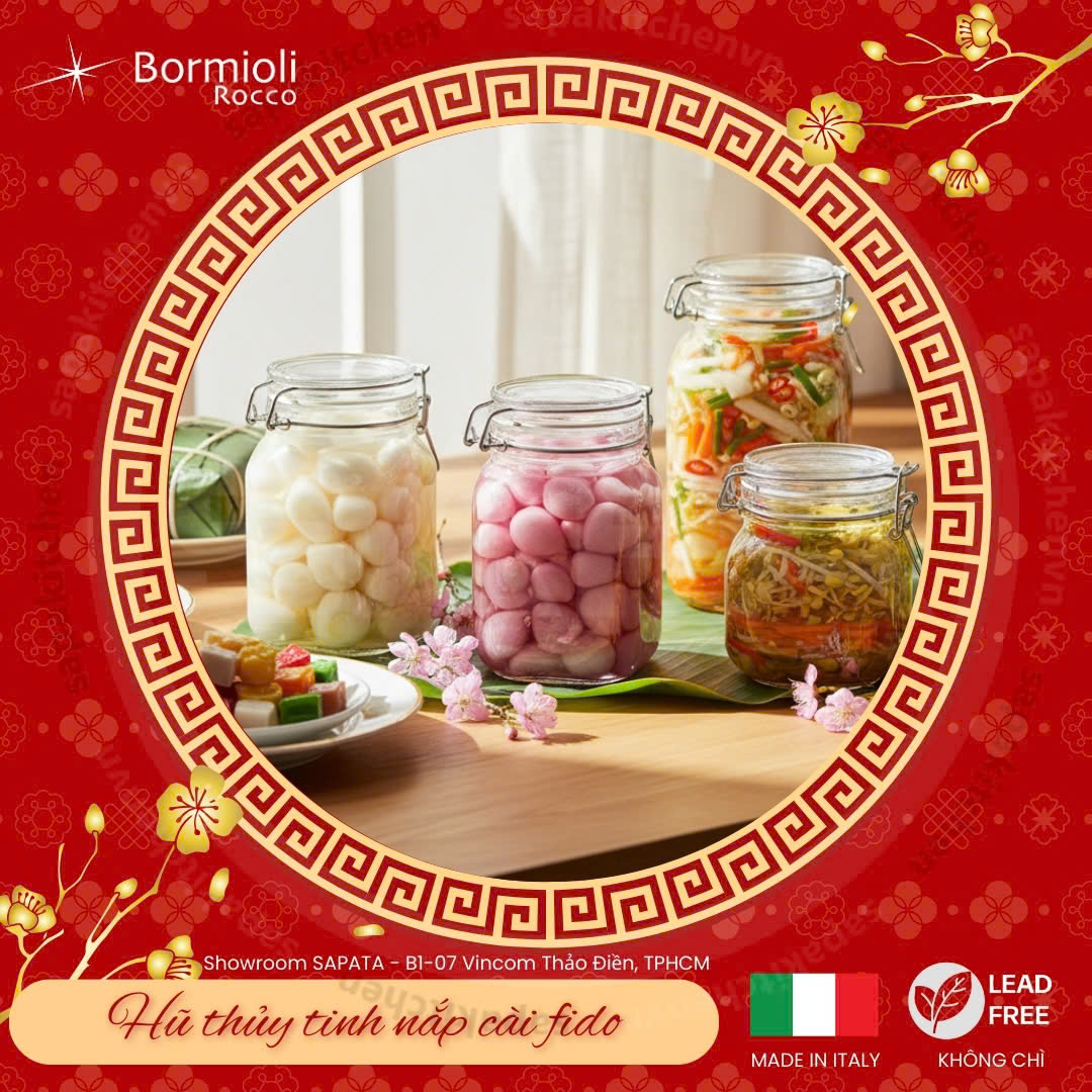 Hũ thủy tinh Fido: Làm Dưa Muối Tết Ngon Với Thủy Tinh Ý - 1