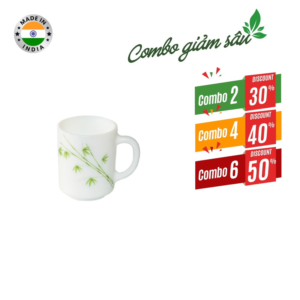 Combo giá tốt-Ly thủy tinh có quai 25cl Diva Ivory G.F