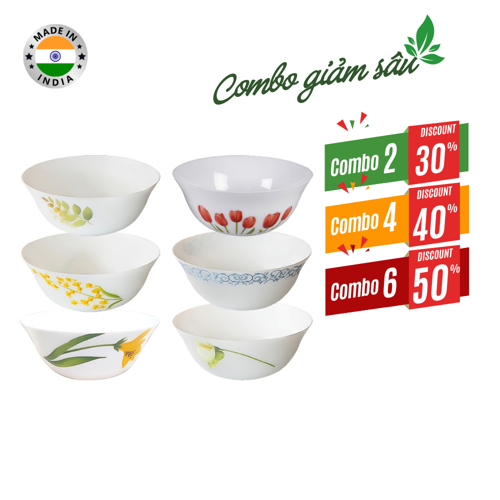 Combo giá tốt-Tô thủy tinh tròn lớn Diva Laopala 205