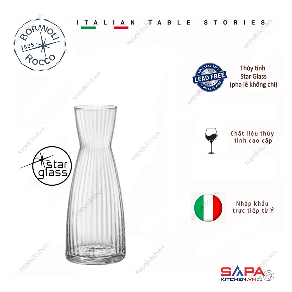 Bình rót thủy tinh Exclusiva 250ml không nắp