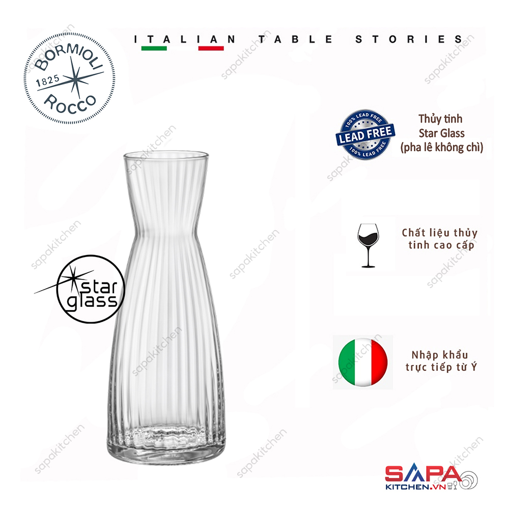 Bình rót thủy tinh Exclusiva 500ml không nắp