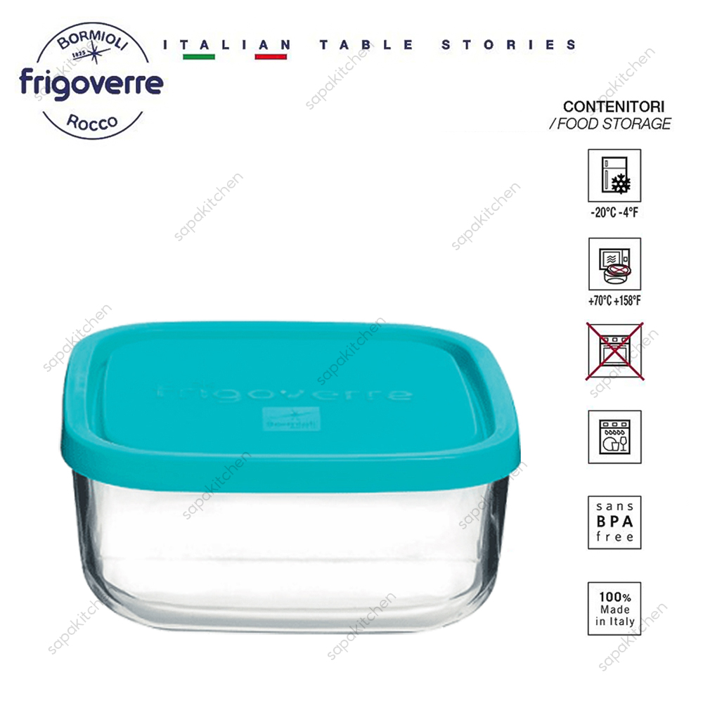 Hộp thủy tinh trữ đông Frigoverre vuông 15x15 - 750ml