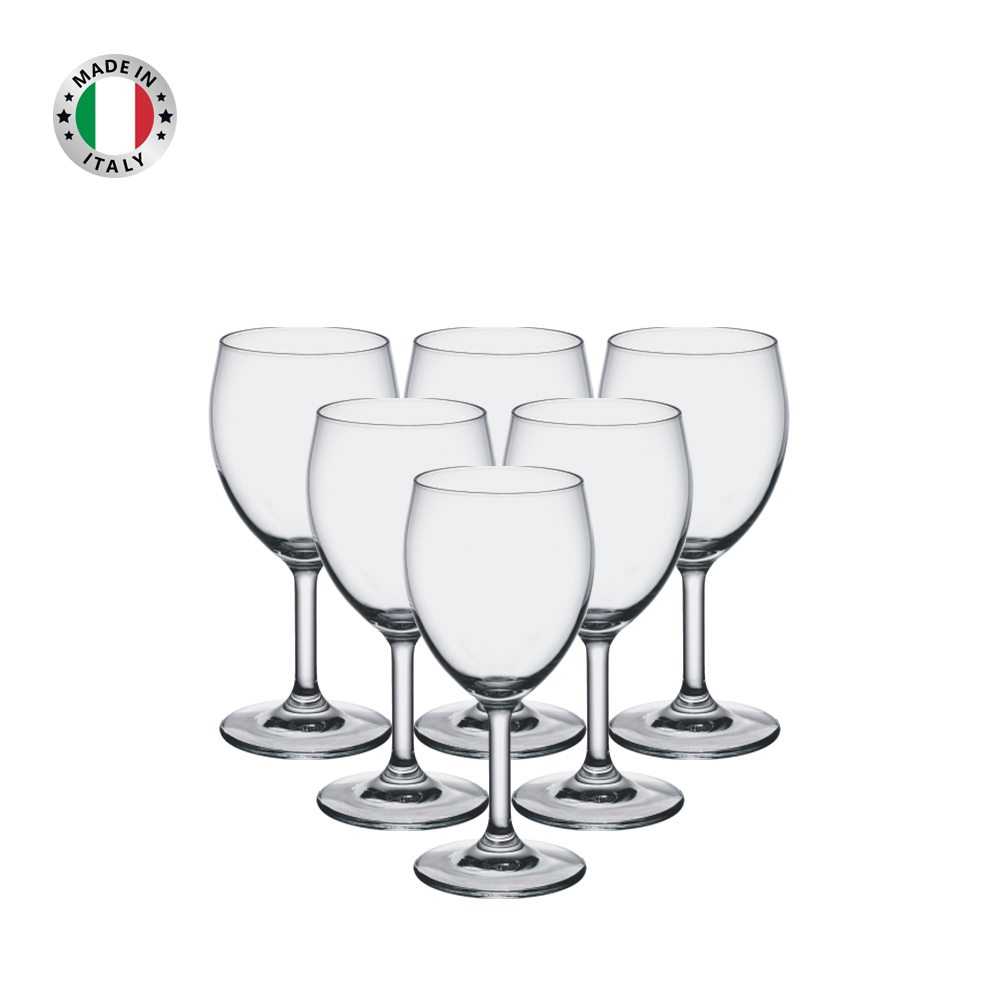 Combo 6 ly rượu thủy tinh Globo Wine 26cl