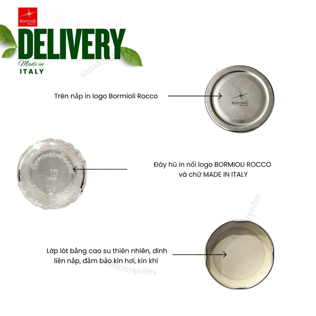 Hũ thủy tinh nắp vặn Delivery 300