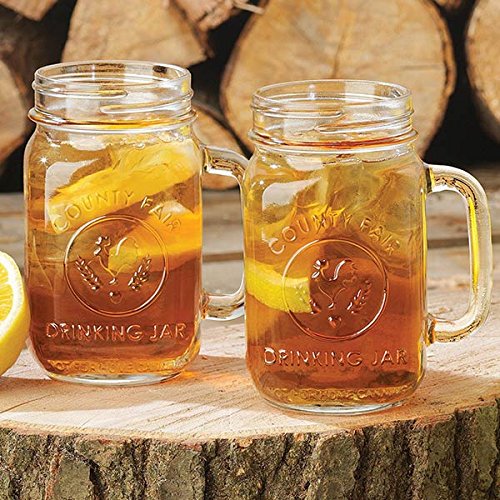 Ly thủy tinh tay cầm nắp vặn 450ml - SAPATA