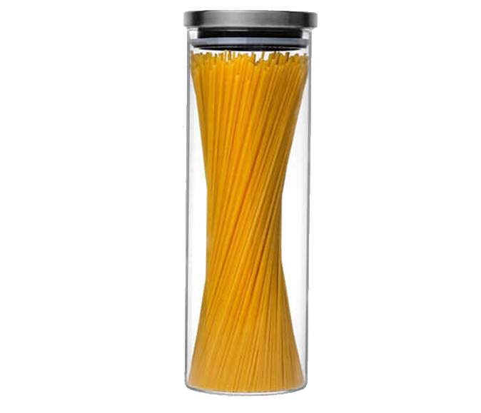 Hũ thủy tinh tròn nắp inox hít kín hơi 2L - SAPATA
