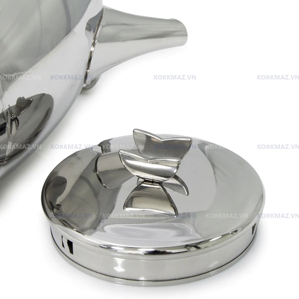 Bình trà, ấm trà inox 18/10 Korkmaz Butterfly 2.3 lít - A026