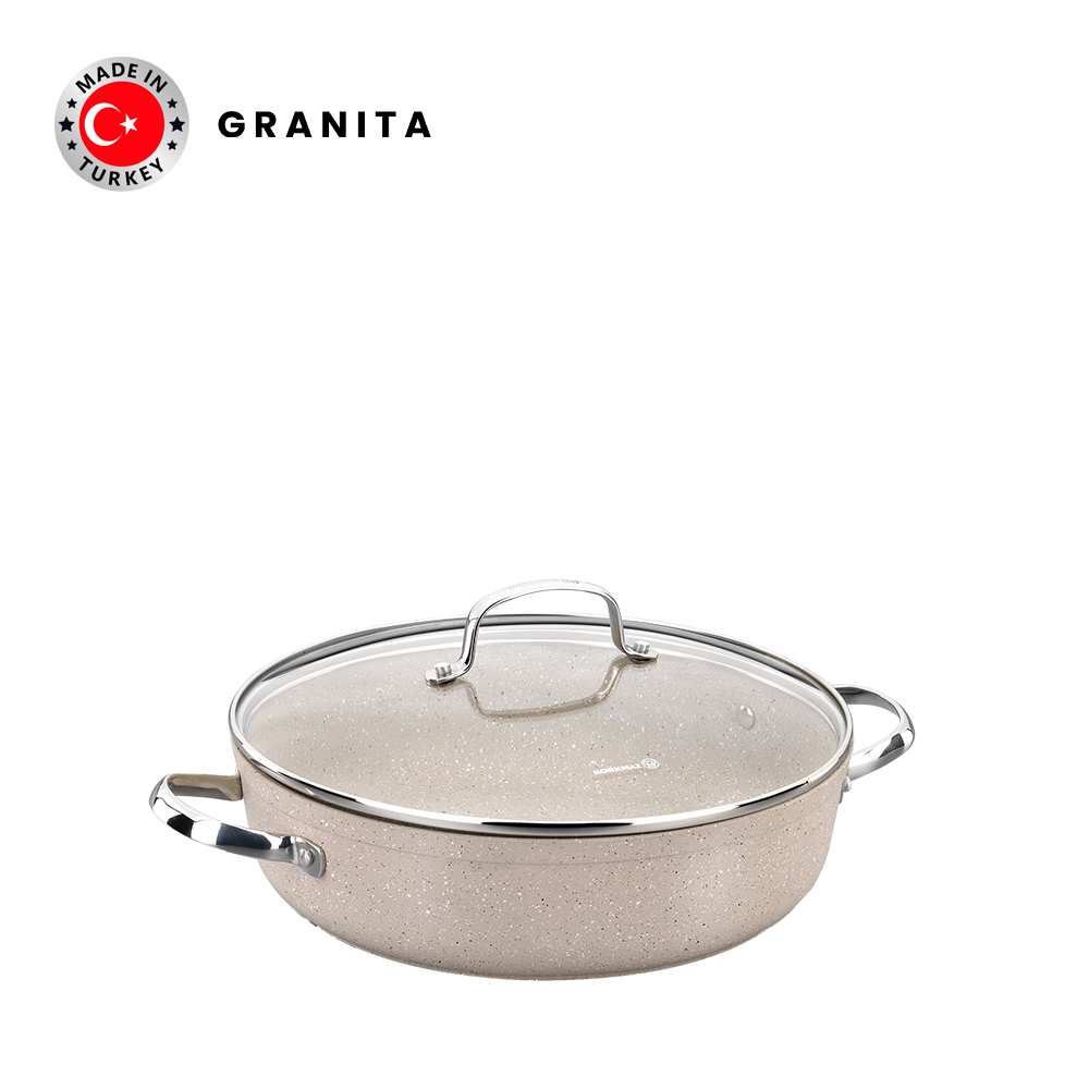 Nồi chống dính bếp từ thấp Korkmaz Granita 3.5 lít - Ø26x7cm - A1263