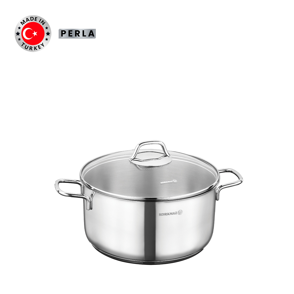 Nồi nấu bếp từ inox cao cấp Korkmaz Perla 3.5 lít - Ø20x11cm - A1655