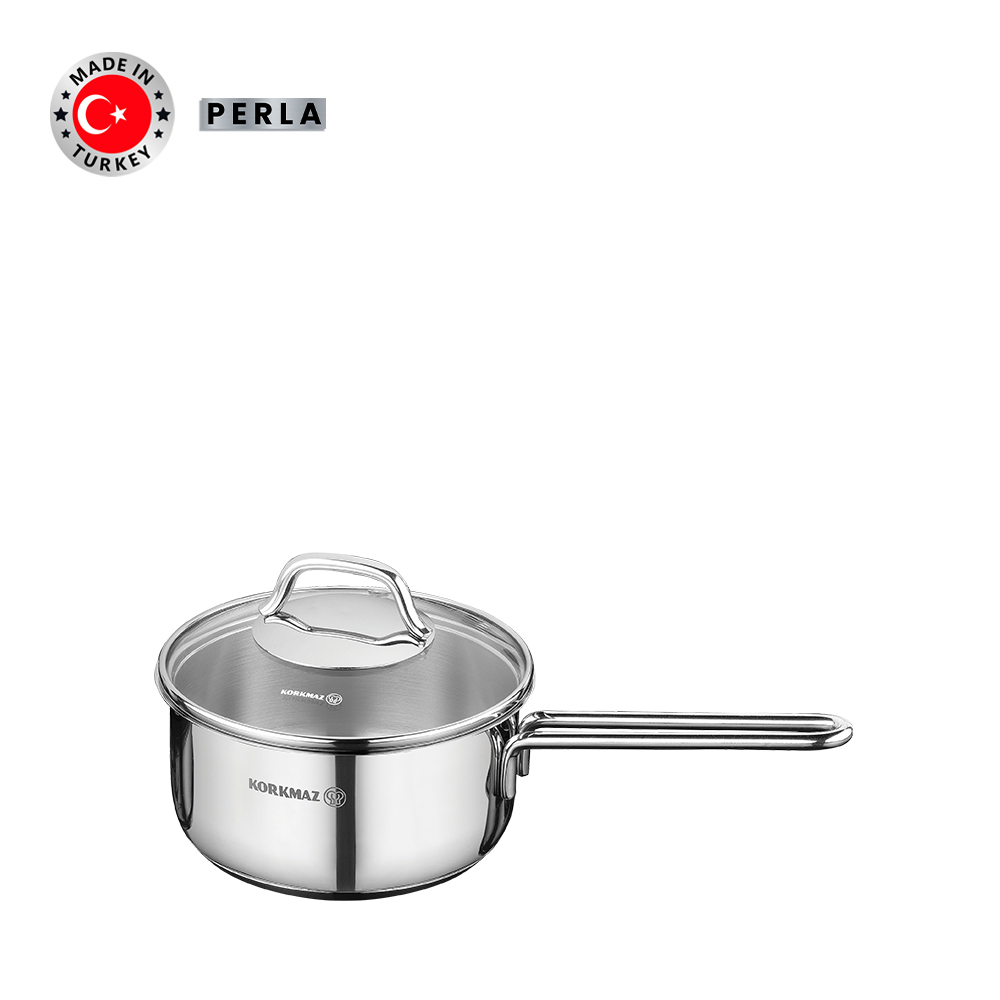 Nồi quánh nấu bếp từ inox cao cấp Korkmaz Perla 1.6 lít - Ø14x7cm - A1648