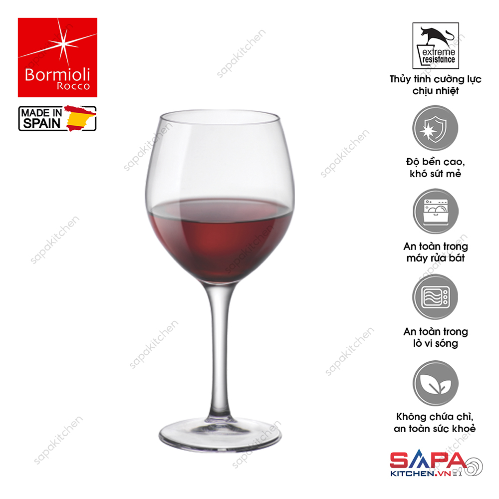 Ly rượu thủy tinh New Kalix Burgundy 43cl