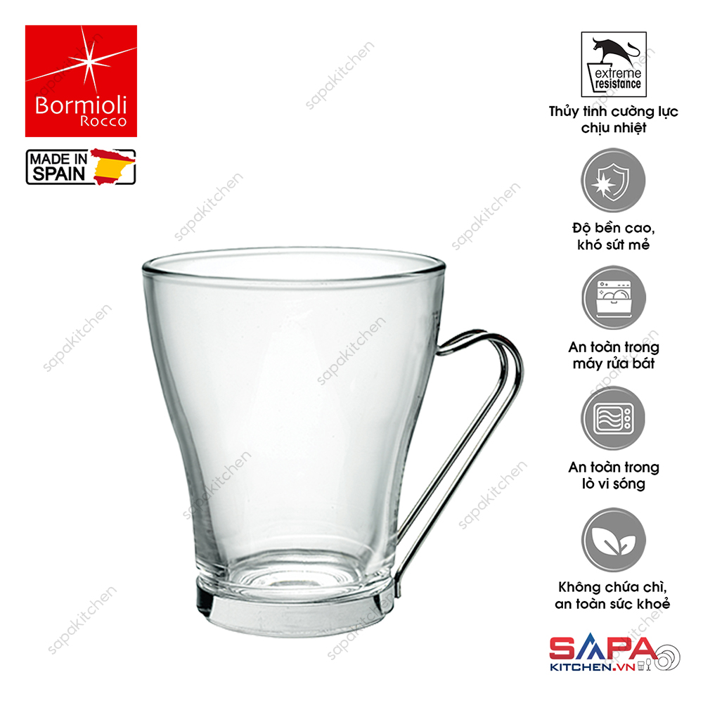 Ly thủy tinh chịu nhiệt Oslo cappuccino 22cl