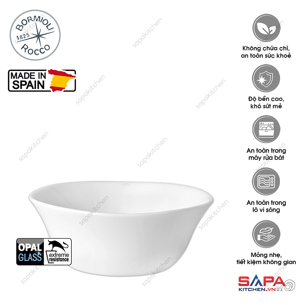Chén thủy tinh vuông Parma 12 cm