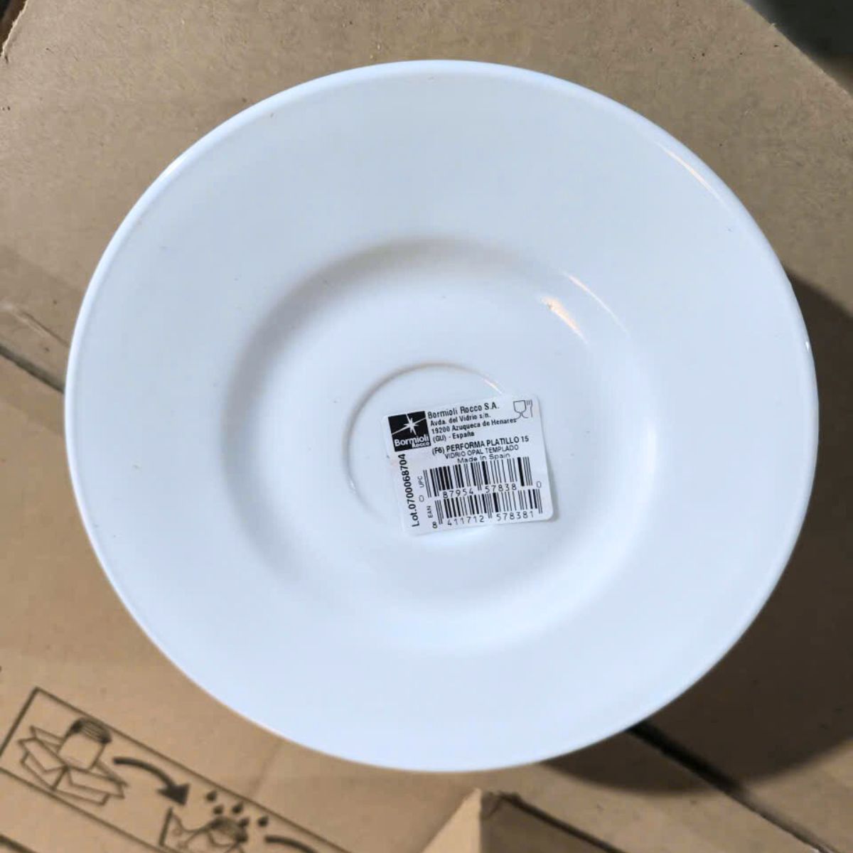 Đĩa thủy tinh tròn nhỏ Performa 15 cm (lót chén)