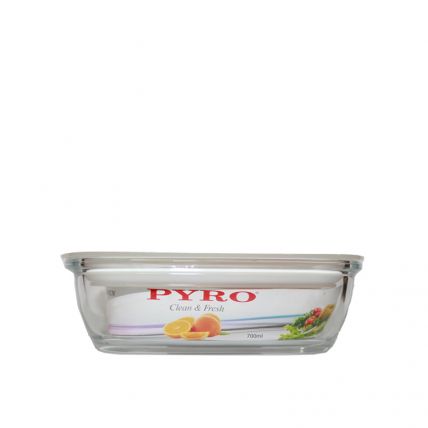 Khay nướng thủy tinh chịu nhiệt PYRO 700ml (tặng kèm nắp nhựa)