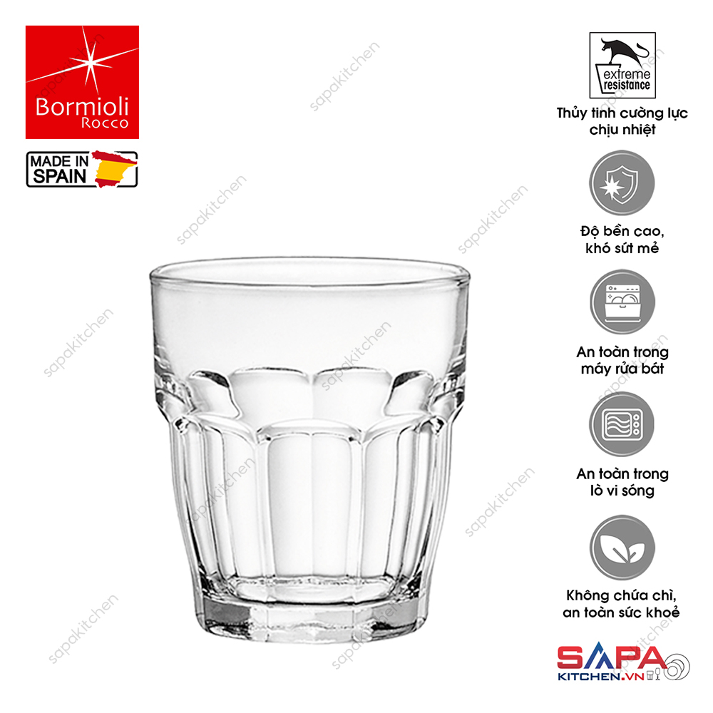 Ly thủy tinh chịu nhiệt Rock bar 20 cl