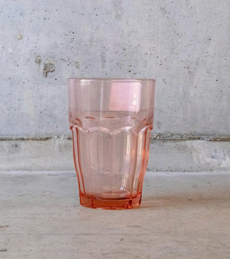 Ly thủy tinh chịu nhiệt Rock bar 37 cl hồng đào