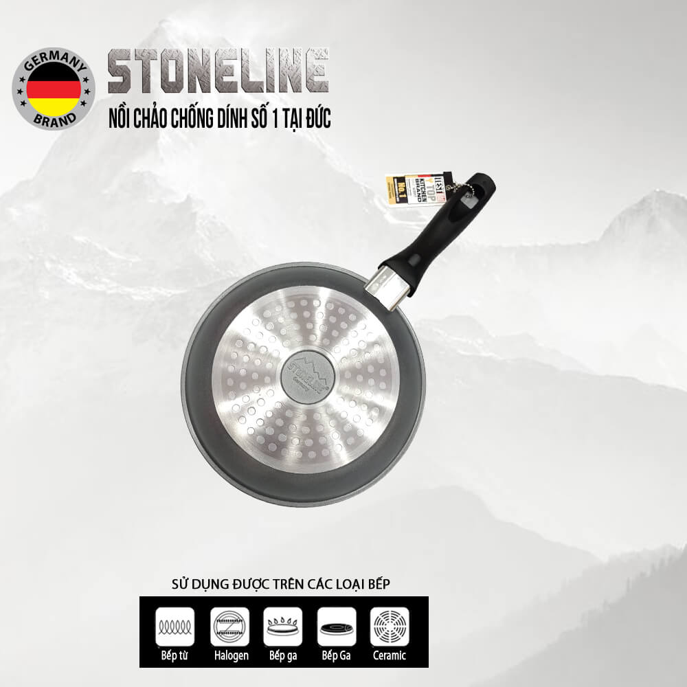 [KBB] Chảo cạn chống dính phủ đá thiên nhiên Stoneline 20cm - không bao bì