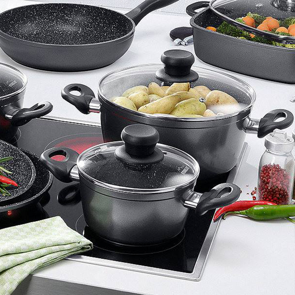 [KBB] Nồi chống dính phủ đá thiên nhiên Stoneline 20cm có nắp - không bao bì