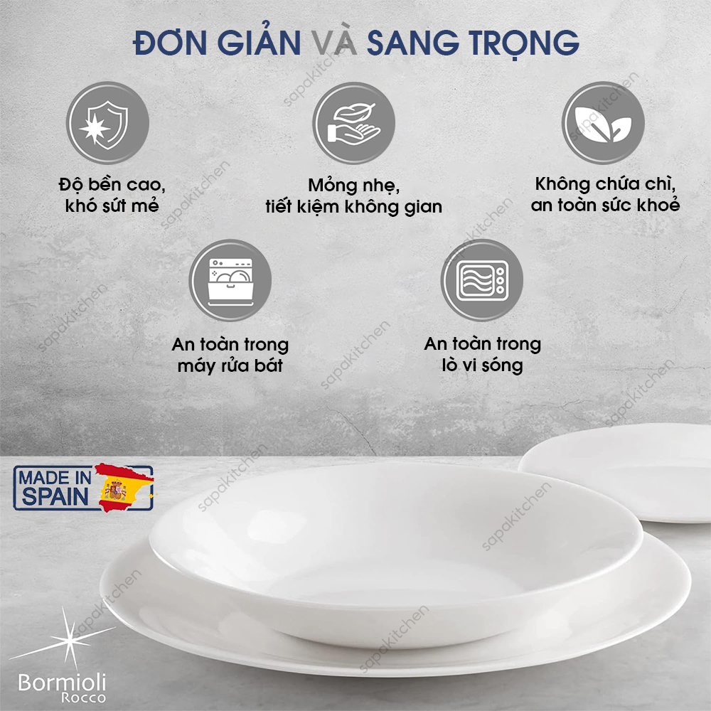 Đĩa thủy tinh oval lớn Toledo 30 cm