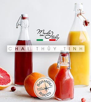 Chai thủy tinh nắp cài