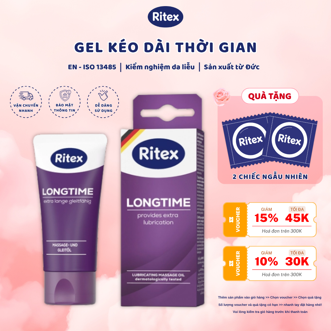 LONGTIME - KÉO DÀI THỜI GIAN (TUÝP 50 ML), TẶNG kèm 2C ngẫu nhiên