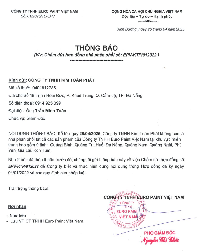 THÔNG BÁO 2