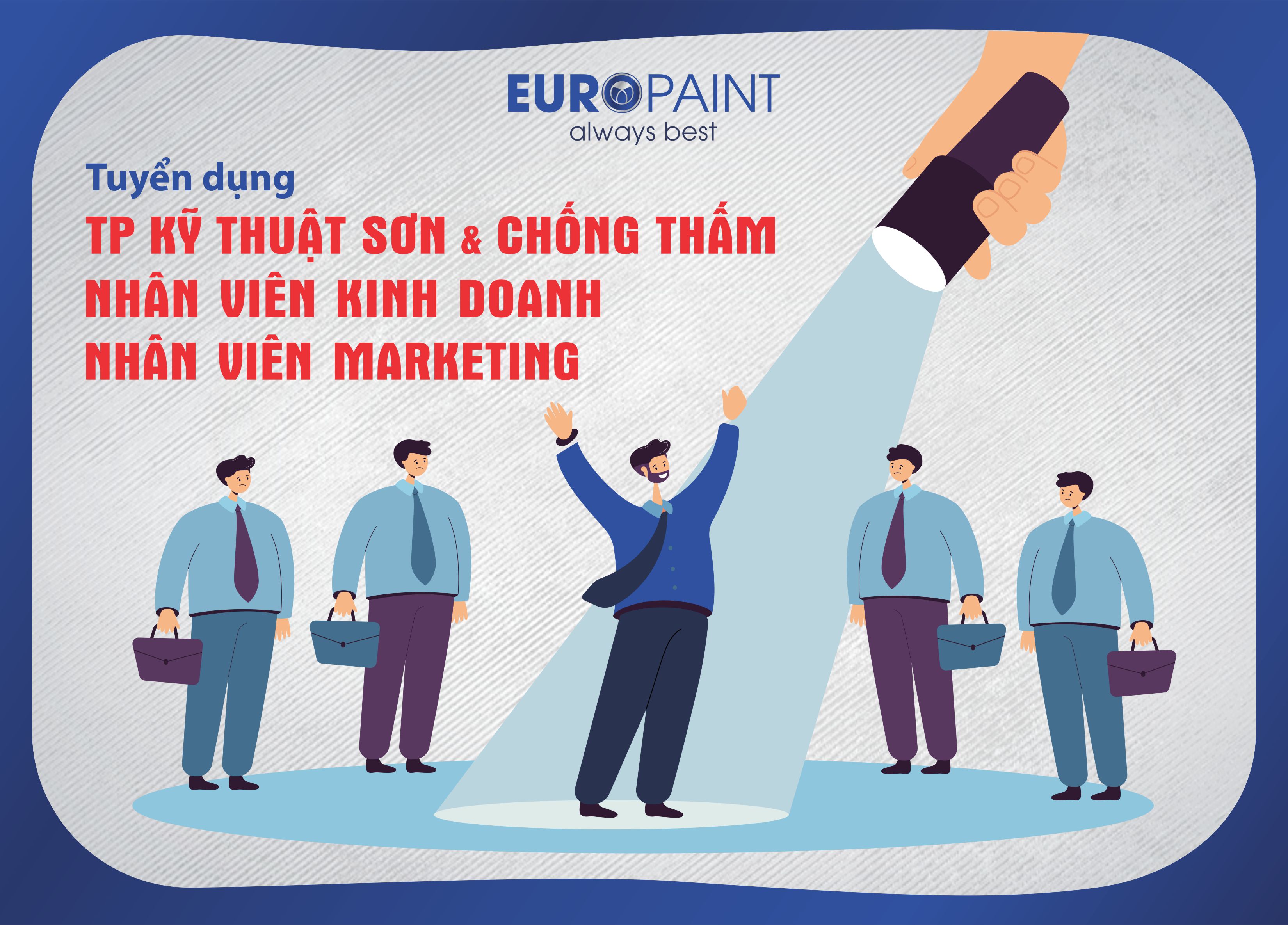 EPV TUYỂN TRƯỞNG PHÒNG KỸ THUẬT SƠN & CHỐNG THẤM / NV MARKETING / NV KINH DOANH (THU NHẬP CAO)