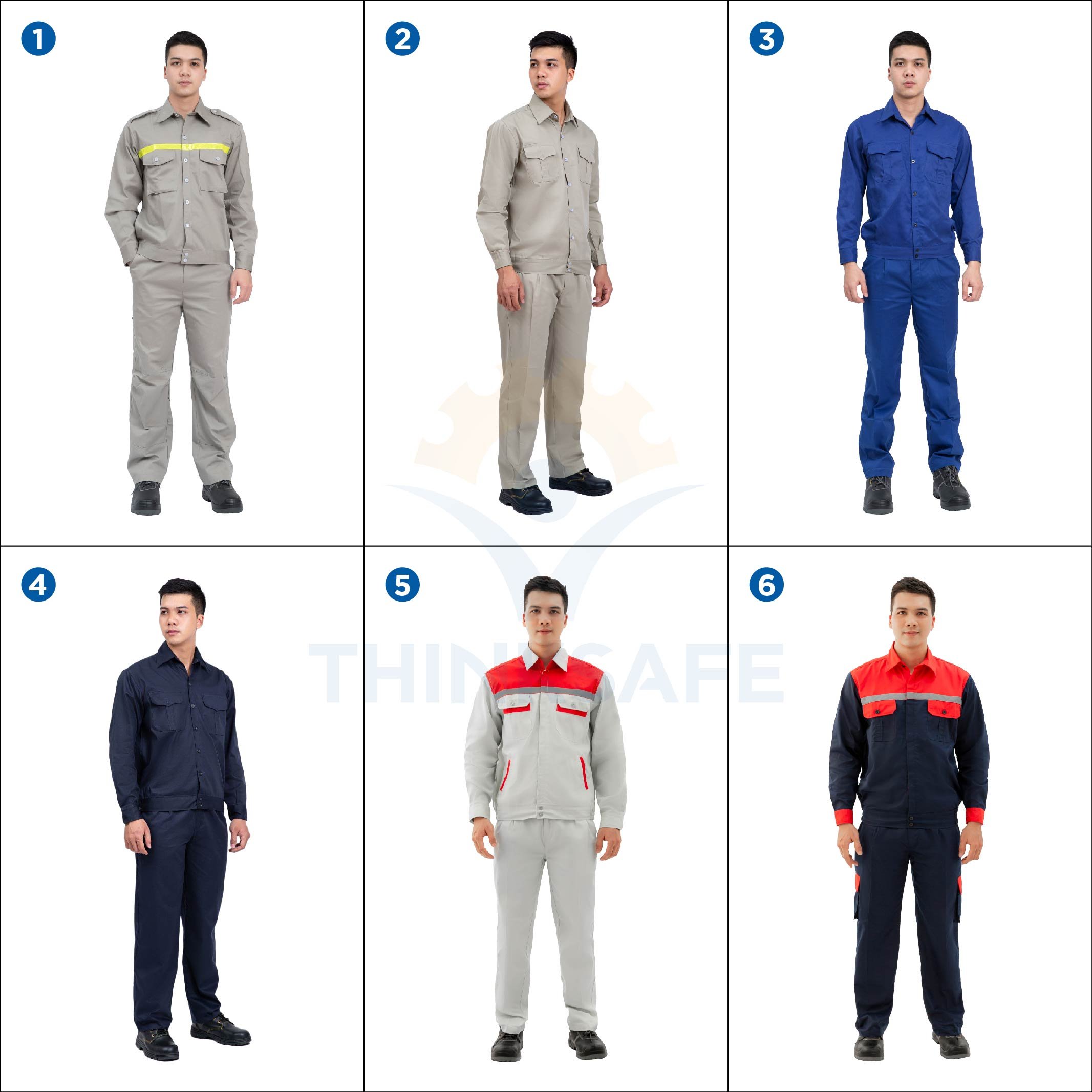 May đồng phục bảo hộ lao động - In logo theo yêu cầu