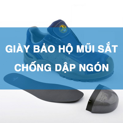 Top Giày Bảo Hộ Mũi Sắt Chống Đinh Bảo Vệ Chân Toàn Diện