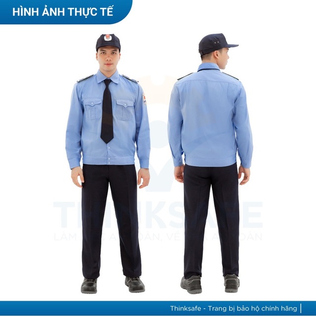 Mẫu đồng phục bảo vệ Thinksafe có form dáng tiêu chuẩn