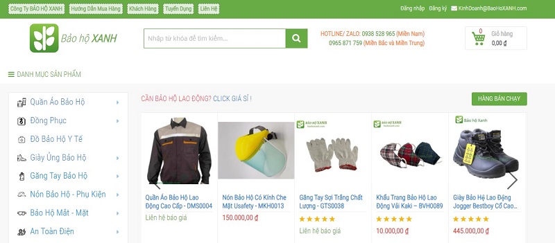 Bảo Hộ Quốc Phương cua hang bao ho lao dong o go vap