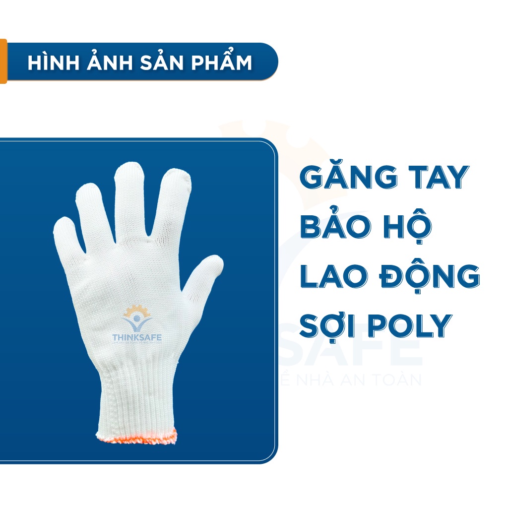 Găng tay bảo hộ lao động sợi Poly 50g