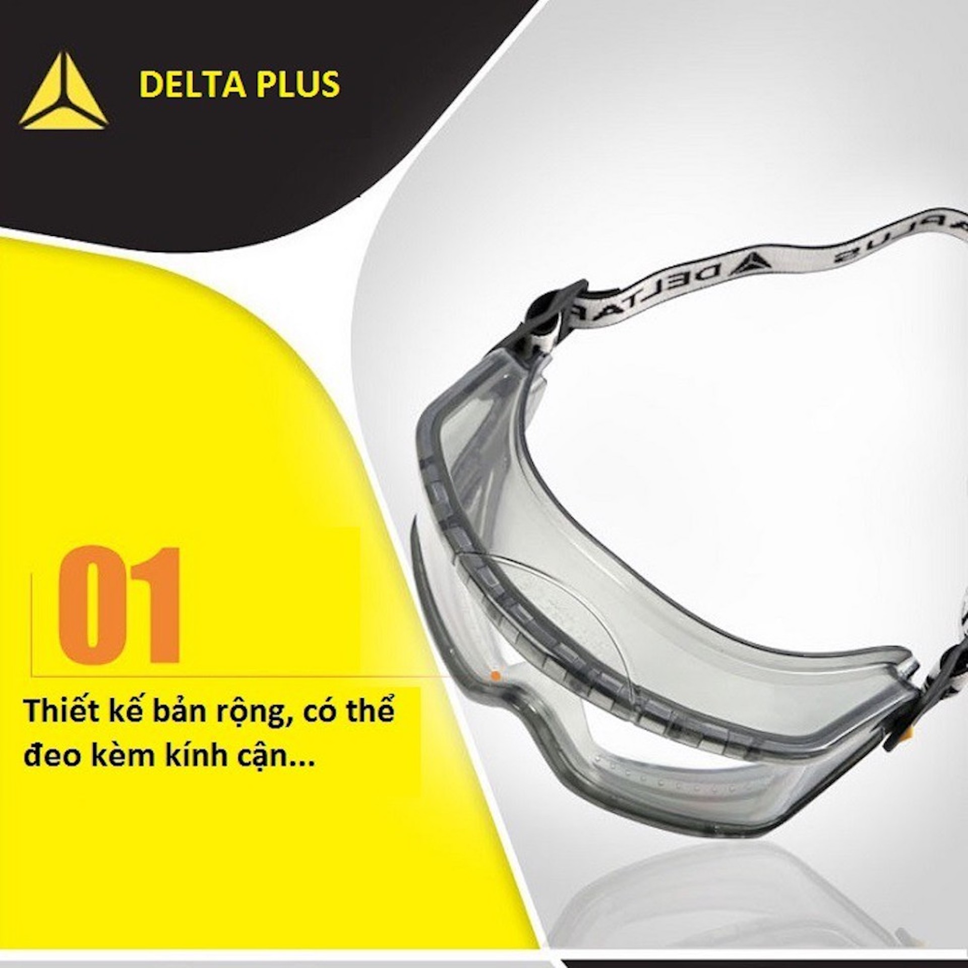 Kính bảo hộ chống hóa chất Delta Plus Galeras