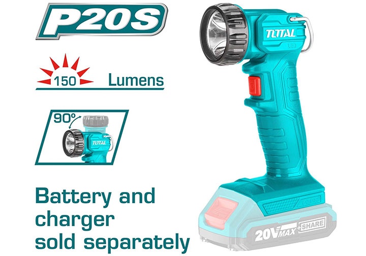 Đèn di động dùng pin 20V Total TWLI20258