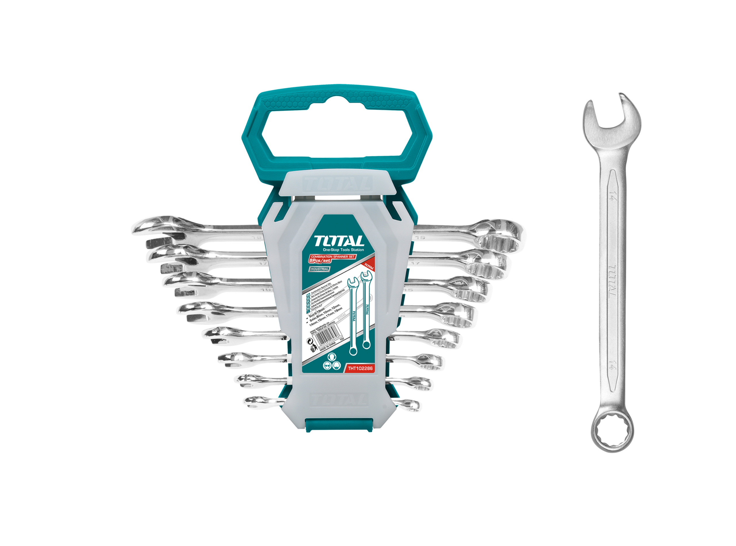 Bộ cờ lê vòng miệng Total THT102286-I