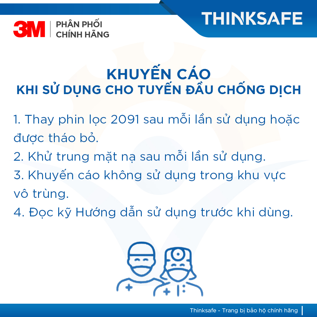 Bộ Mặt Nạ Phòng Độc 3M 6200 Kèm Phin 3M 2091 | Phòng dịch, khói hàn