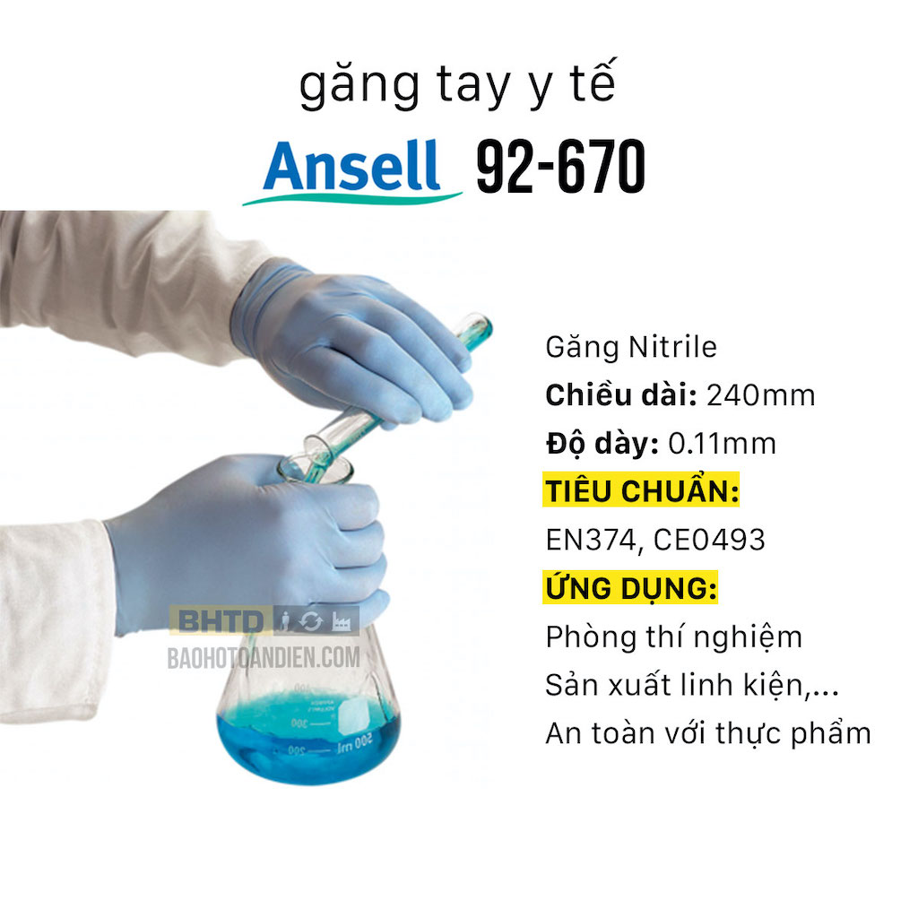 Găng tay chống hoá chất Ansell 92-670