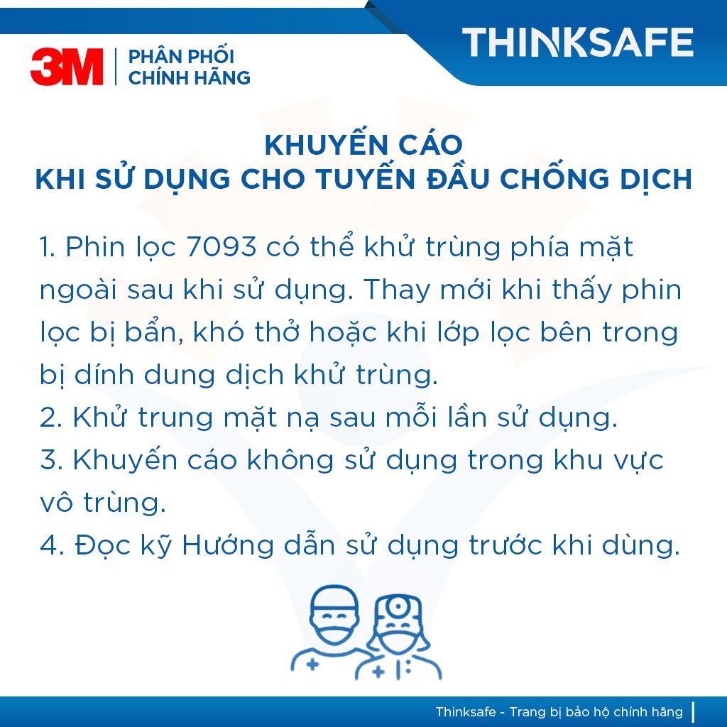 Mặt Nạ Phòng Độc 3M 6200 Kèm Phin Lọc 7093 | Chính Hãng