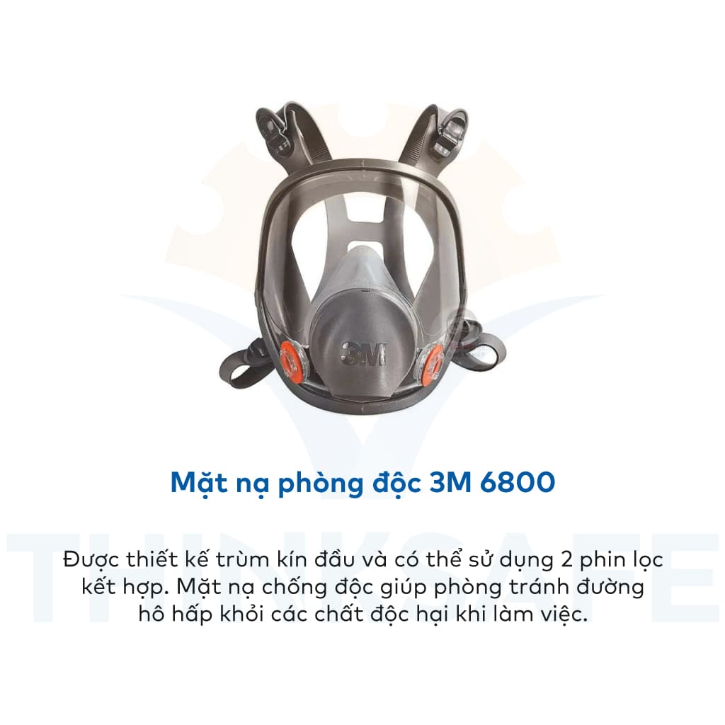 Bộ Mặt Nạ Phòng Độc 3M 6800 Kèm Phin 6006 | Bộ 7 món