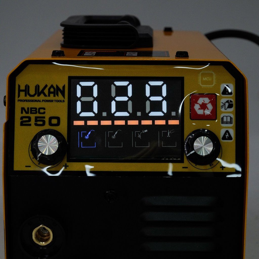 Máy hàn điện tử mig HUKAN MIG-NBC250 hàn que 2.0mm - 4.0mm, Dòng hàn 20-120a