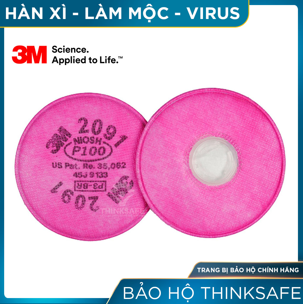 Phin lọc 3M 2097 | Khói độc, bụi mịn