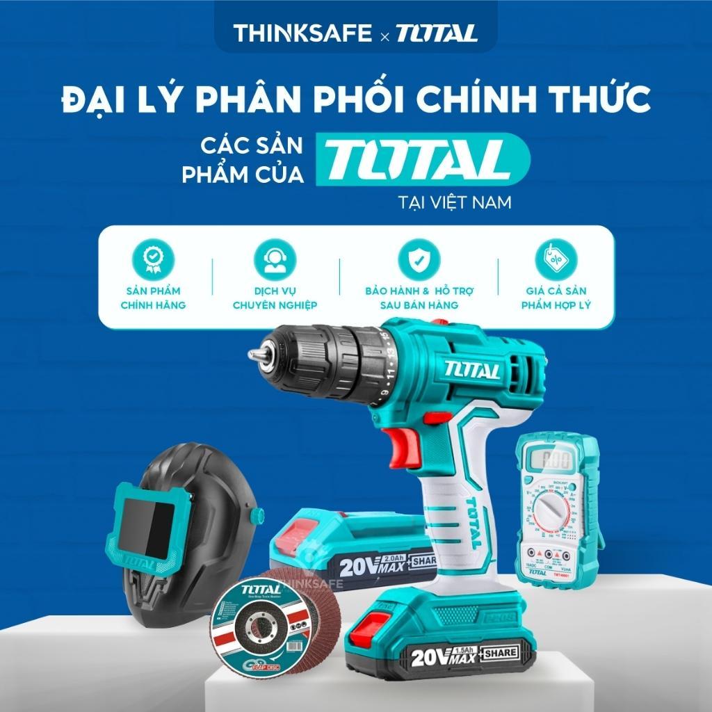 Máy khoan bê tông pin 20V Total lực tác động 1,5J - 4,5J, khả năng khoan bê tông 16-28mm,  Máy khoan cầm tay - Thinksafe