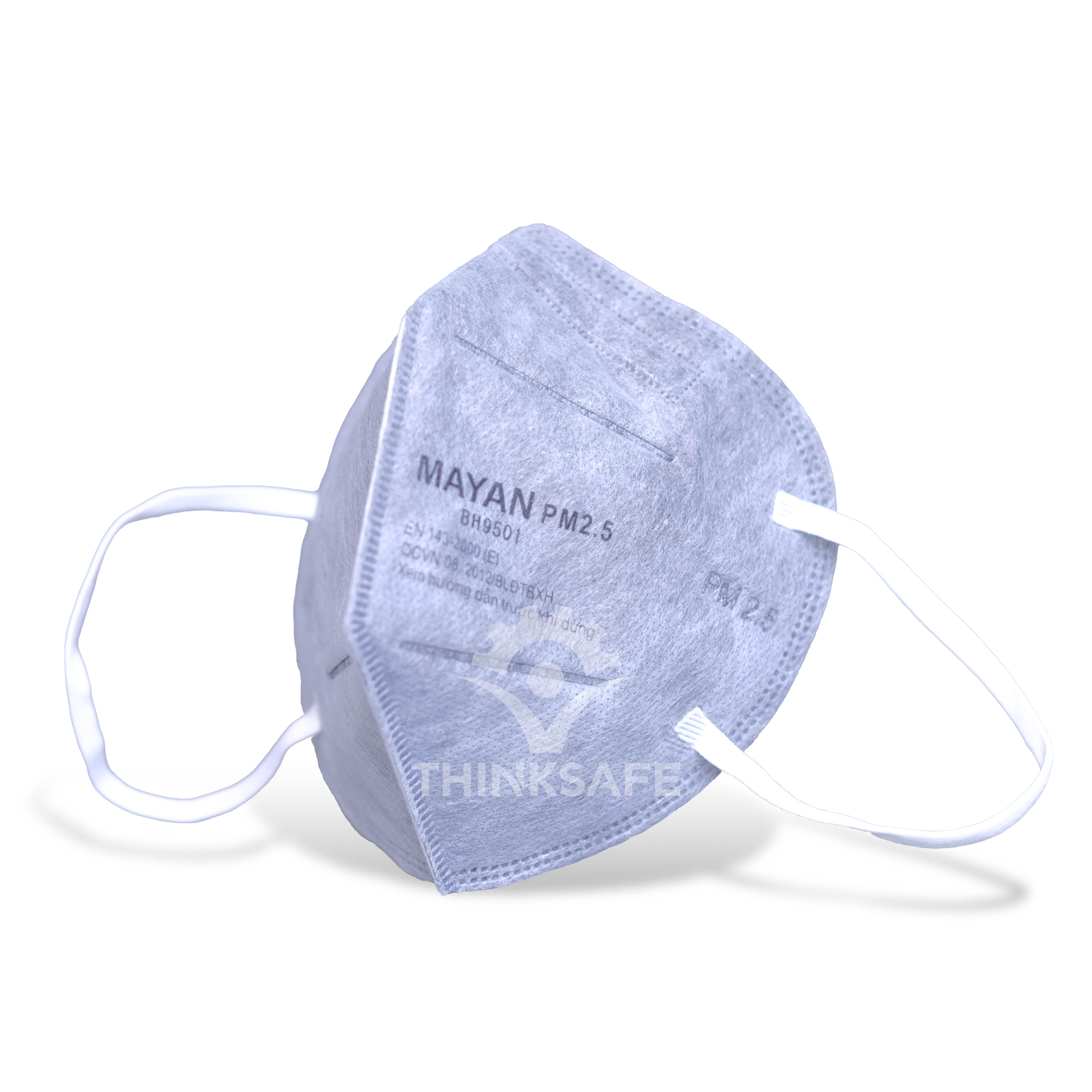 Khẩu Trang N95 Mayan 9501 Kháng Khuẩn Bụi Mịn | Màu xám