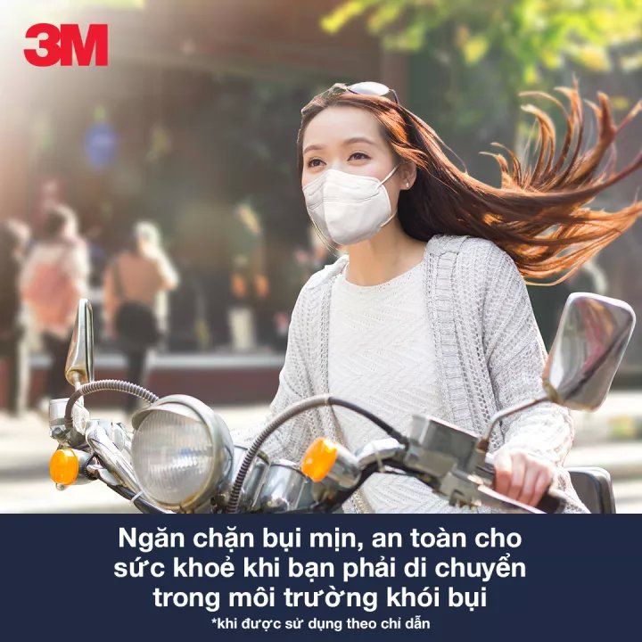 Khẩu Trang Hàn Quốc 3M 9013 Kháng Khuẩn Bụi Mịn | Màu trắng đen