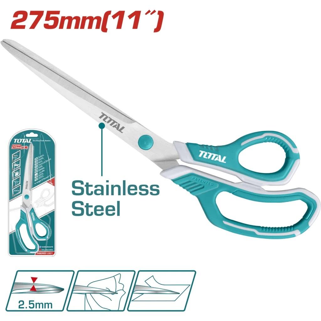 Kéo Total 215-275mm THSCRS812801, THSCRS812001, THSCRS811002 dùng thép không gỉ độ dày lưỡi dao 2,5mm