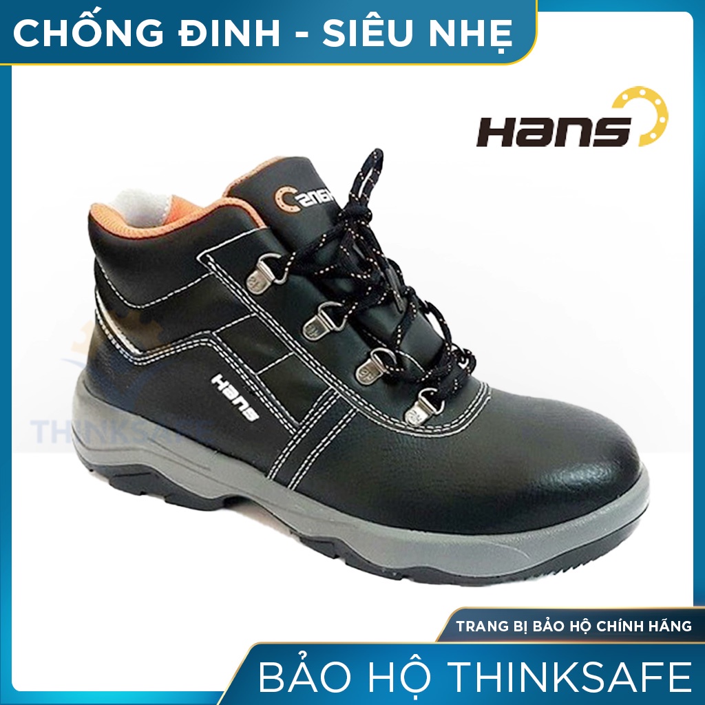Giày bảo hộ hàn quốc Hans HS55 chống nước, chống đinh, va đập, trơn trượt Giày công trình, nhà máy cao cấp - THINKSAFE